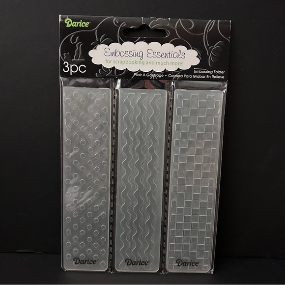Darice 3-pk embossing borders - SIMPLE PATTERN - Picture 2 of 10